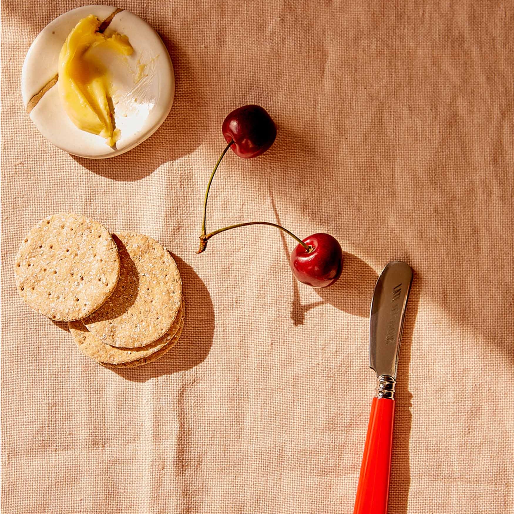 Late Afternoon Classic Red Butter Knife