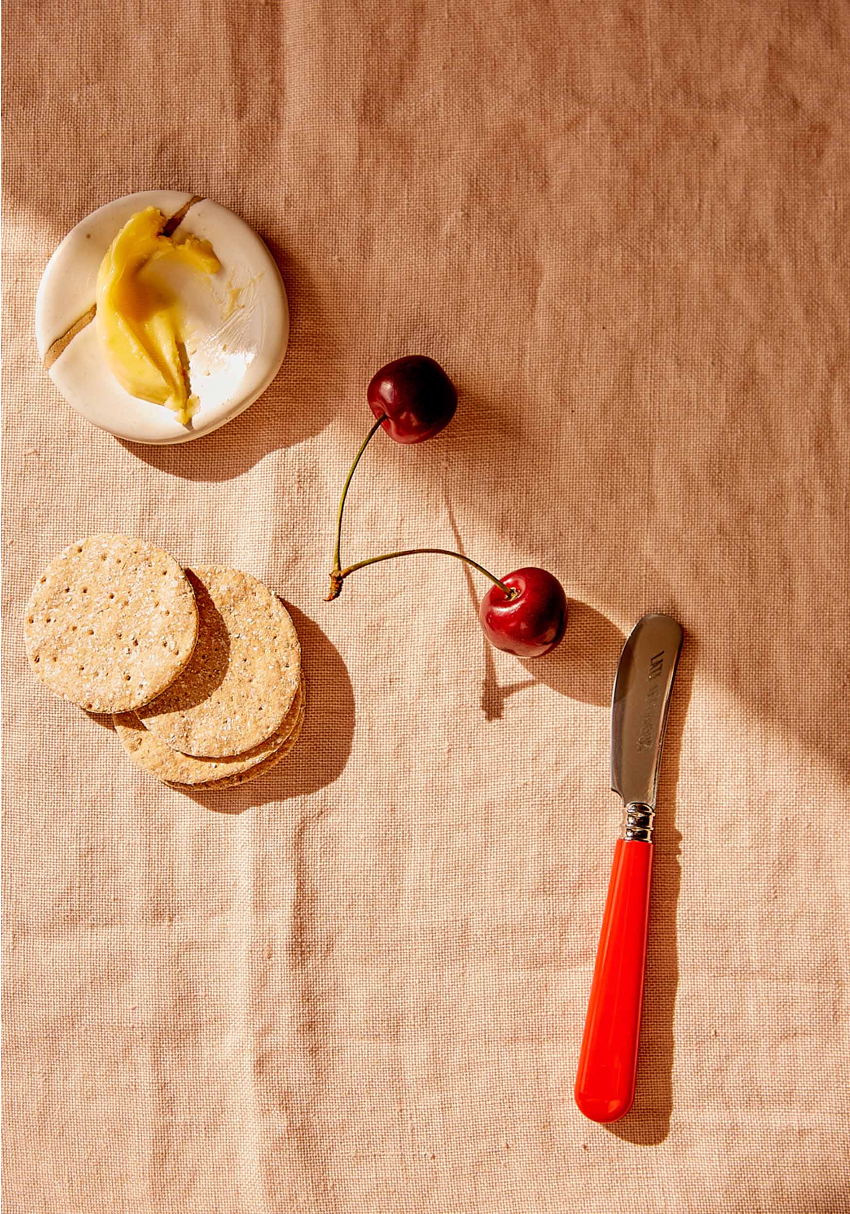 Late Afternoon Classic Red Butter Knife