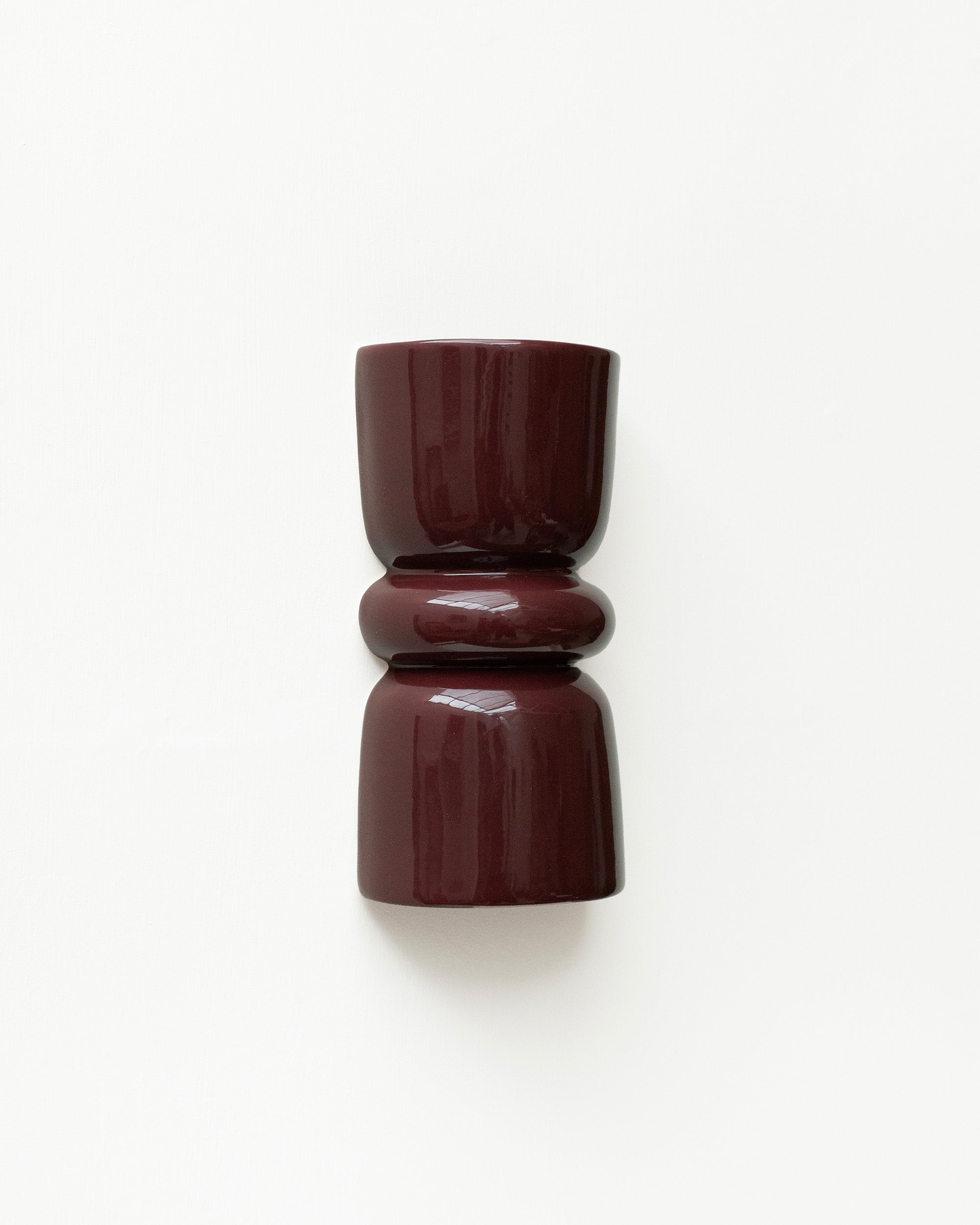 Late Afternoon Lighting Burgundy Up and Down lighter Ceramic Wall Light