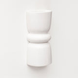 Late Afternoon Lighting White Up and Down lighter Ceramic Wall Light on a white wall