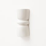 Late Afternoon Lighting White Up and Down lighter Ceramic Wall Light on a white wall