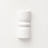 Late Afternoon Lighting White Up and Down lighter Ceramic Wall Light on a white wall