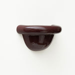 Late Afternoon Lighting Burgundy Uplighter Ceramic Sconce Wall Light 