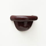 Late Afternoon Lighting Burgundy Uplighter Ceramic Sconce Wall Light 