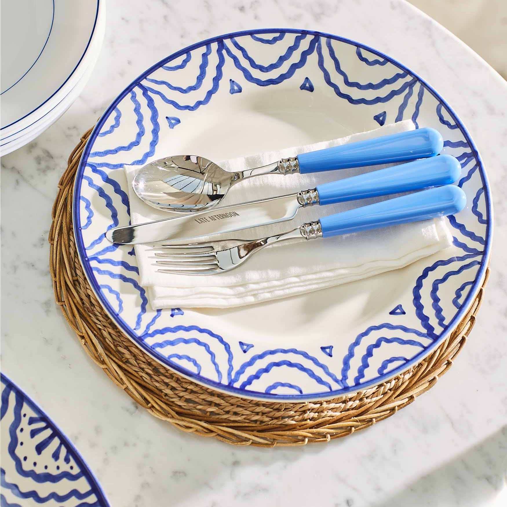 Late Afternoon Sky Blue Cutlery Set