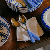 Sky Blue Salad Server Set