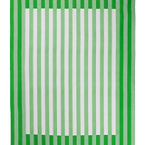 Lush Green Stripe Tablecloth