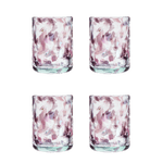 Late Afternoon Pink Morada Glass Tumbler Set of 4