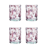 Late Afternoon Pink Morada Glass Tumbler Set of 4