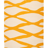 Late Afternoon Ondula Sunshine Yellow Wool Rug