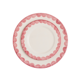 Late Afternoon Pink Scallop Plate Set