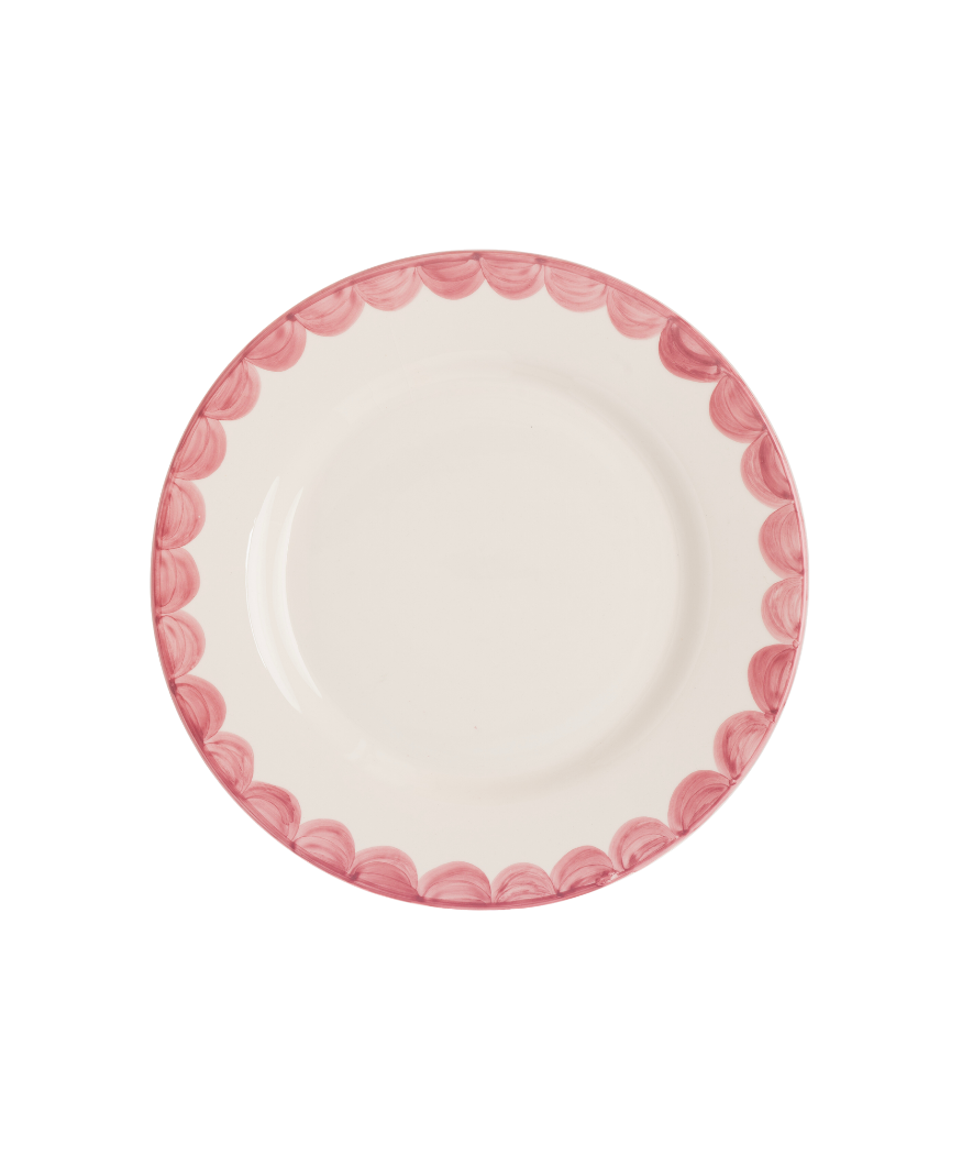 Late Afternoon Pink Scallop Side Plate