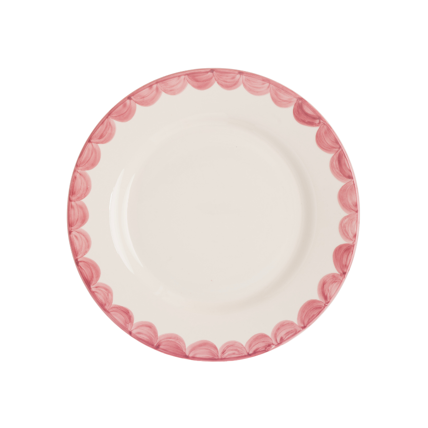 Late Afternoon Pink Scallop Side Plate