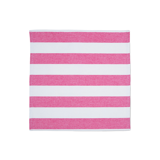 Punch Pink Stripe Napkins (Set of 2)