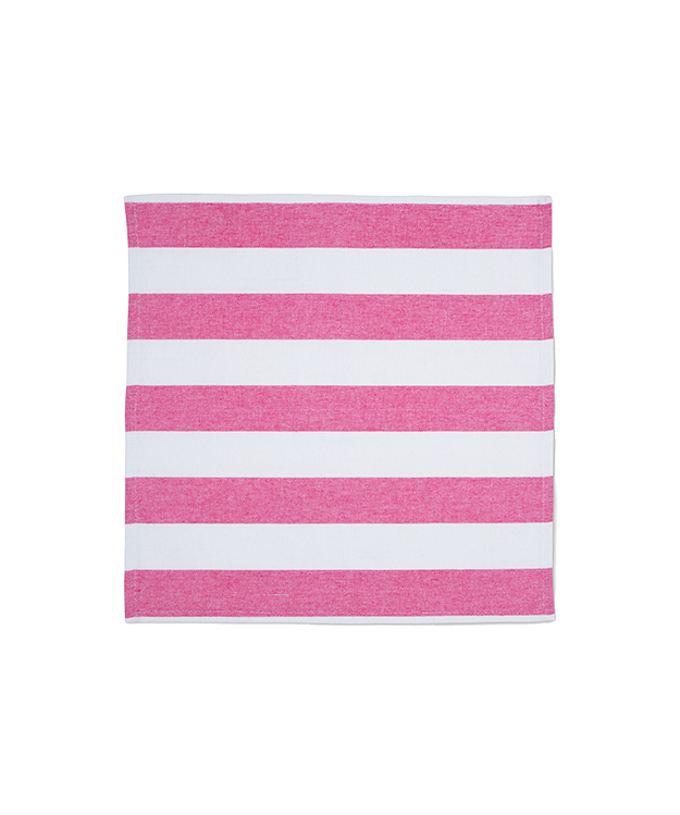 Punch Pink Stripe Napkins (Set of 2)