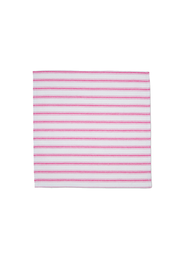Punch Pink Stripe Napkins (Set of 2)