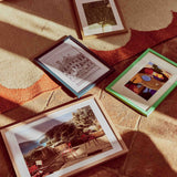 Late Afternoon Portico Rug in Rust with Picture Frames