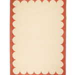 Portico Flatweave Rug in Rust Terracotta Red by Late Afternoon
