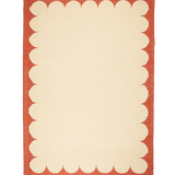 Portico Flatweave Rug in Rust Terracotta Red by Late Afternoon