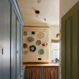 Punto Ceramic Ceiling & Wall Light, Burgundy