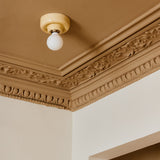 Punto Ceramic Ceiling & Wall Light, Butter Yellow