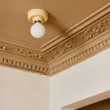 Punto Ceramic Ceiling & Wall Light, Butter Yellow