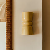 Redonda Up & Down Ceramic Wall Light, Butter Yellow
