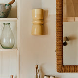 Redonda Up & Down Ceramic Wall Light, Butter Yellow