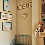 Redonda Uplight Ceramic Sconce Wall Light, Butter Yellow