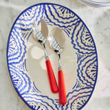 Classic Red Salad Server Set