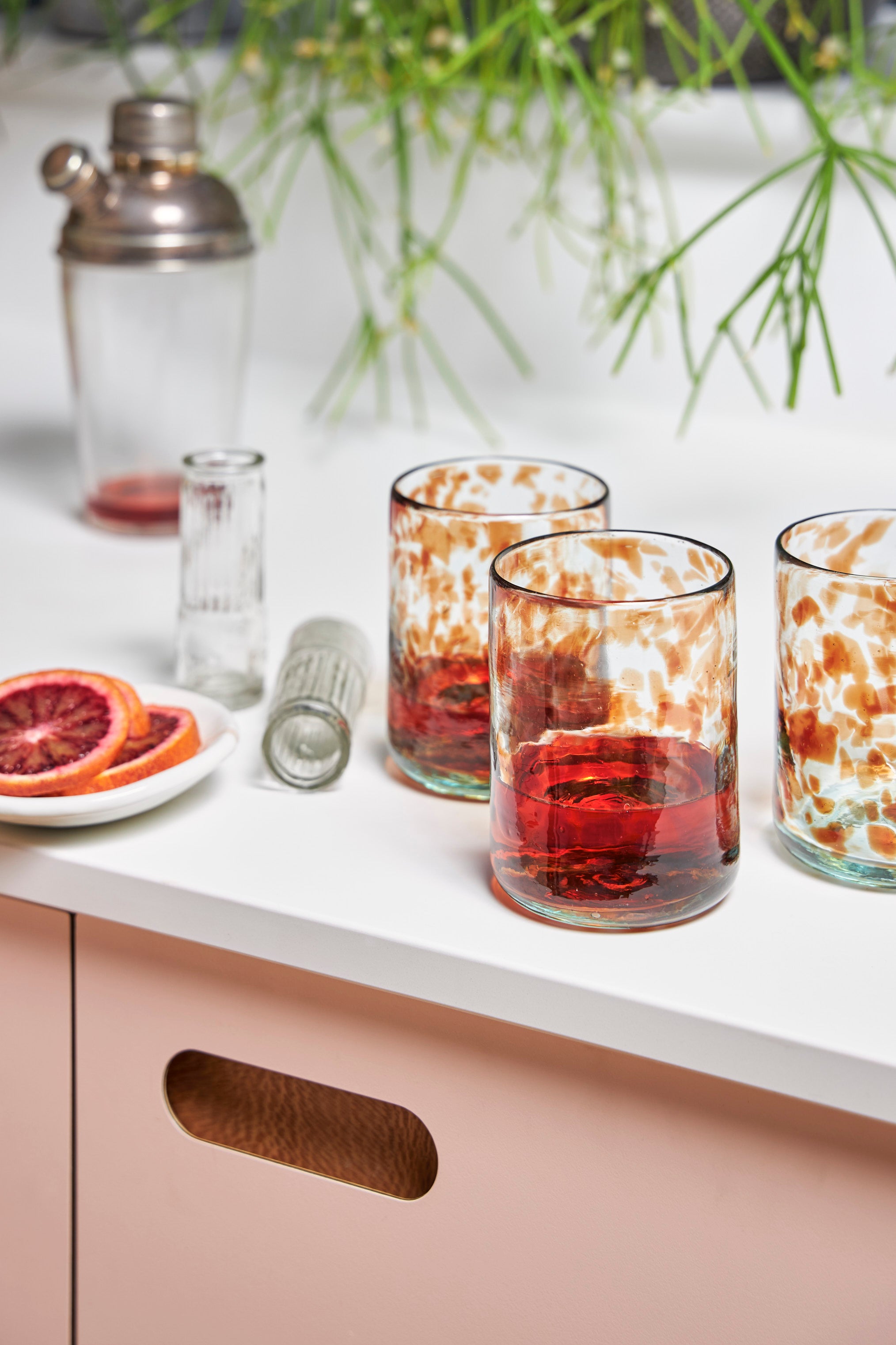 Late Afternoon Glassware Oro Tumbler Set