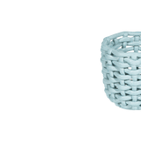 Sky Blue Basketweave Planter