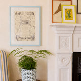 Sky Blue Wood Picture Frame