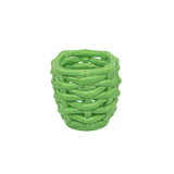 Small Apple Green Basketweave Planter