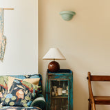 Redonda Uplight Ceramic Sconce Wall Light, Dawn Blue