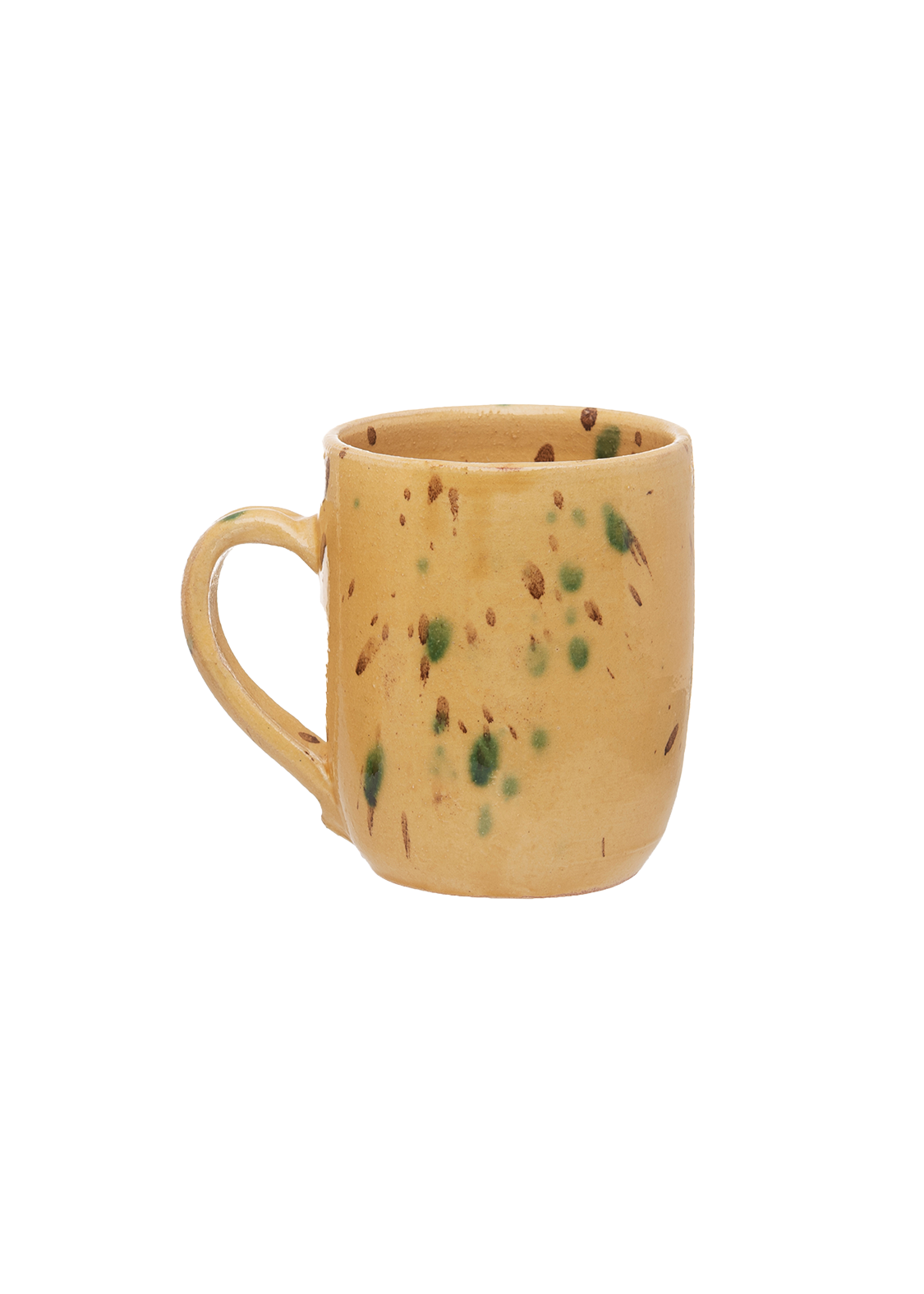 Yellow Speckled Mug Late Afternoon