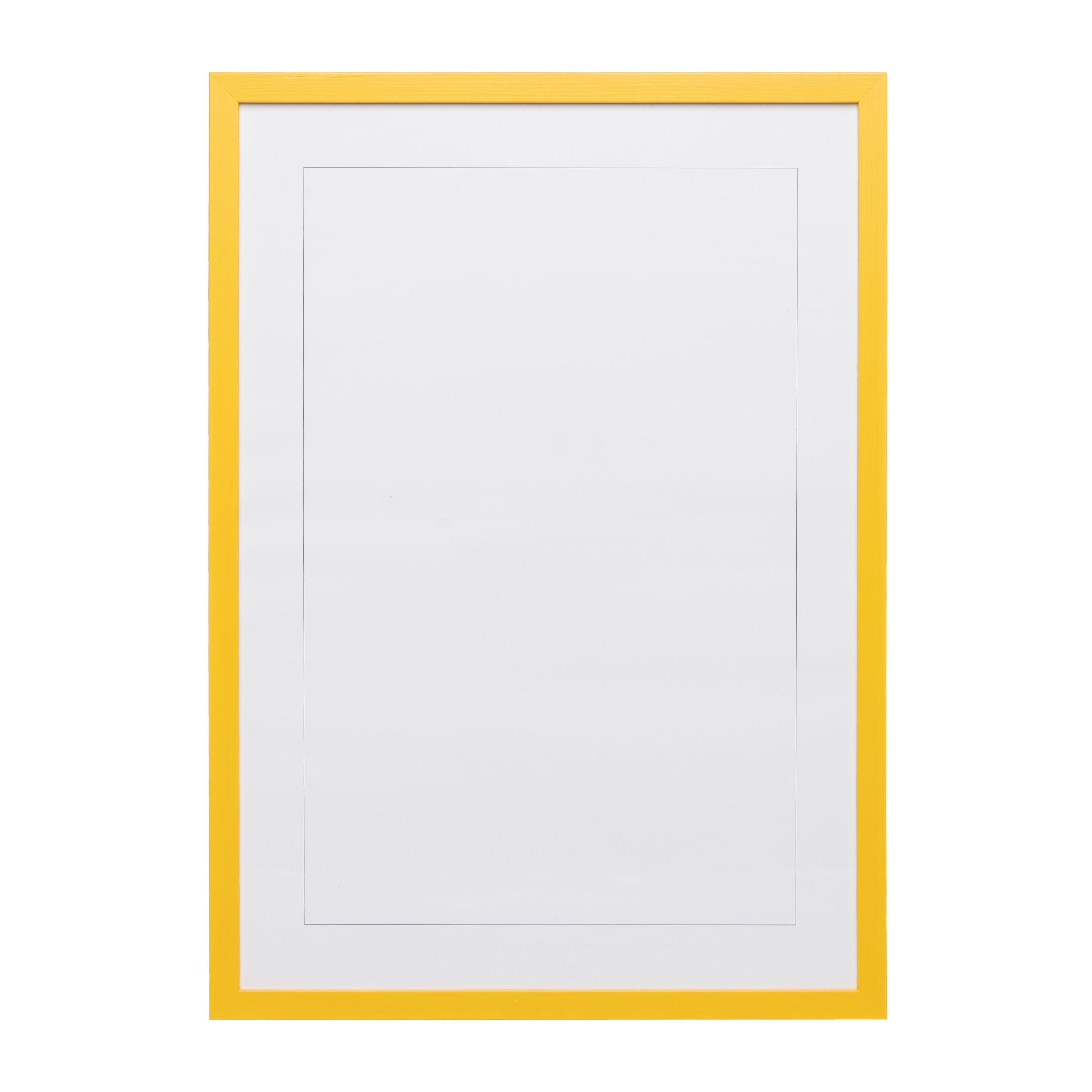 Naples Yellow Wood Picture Frame A3