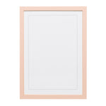 Plaster Pink Wood Picture Frame A4