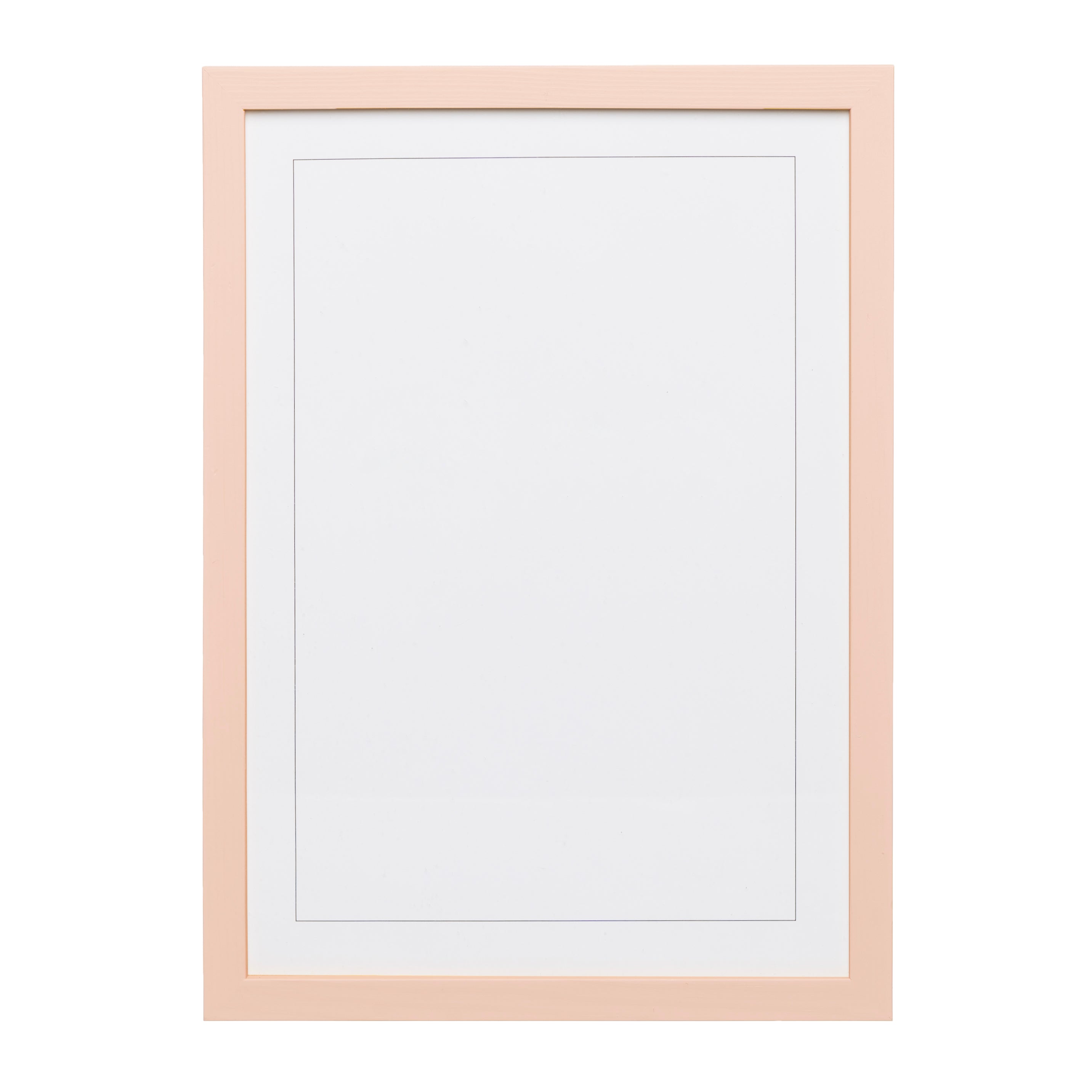 Plaster Pink Wood Picture Frame A4