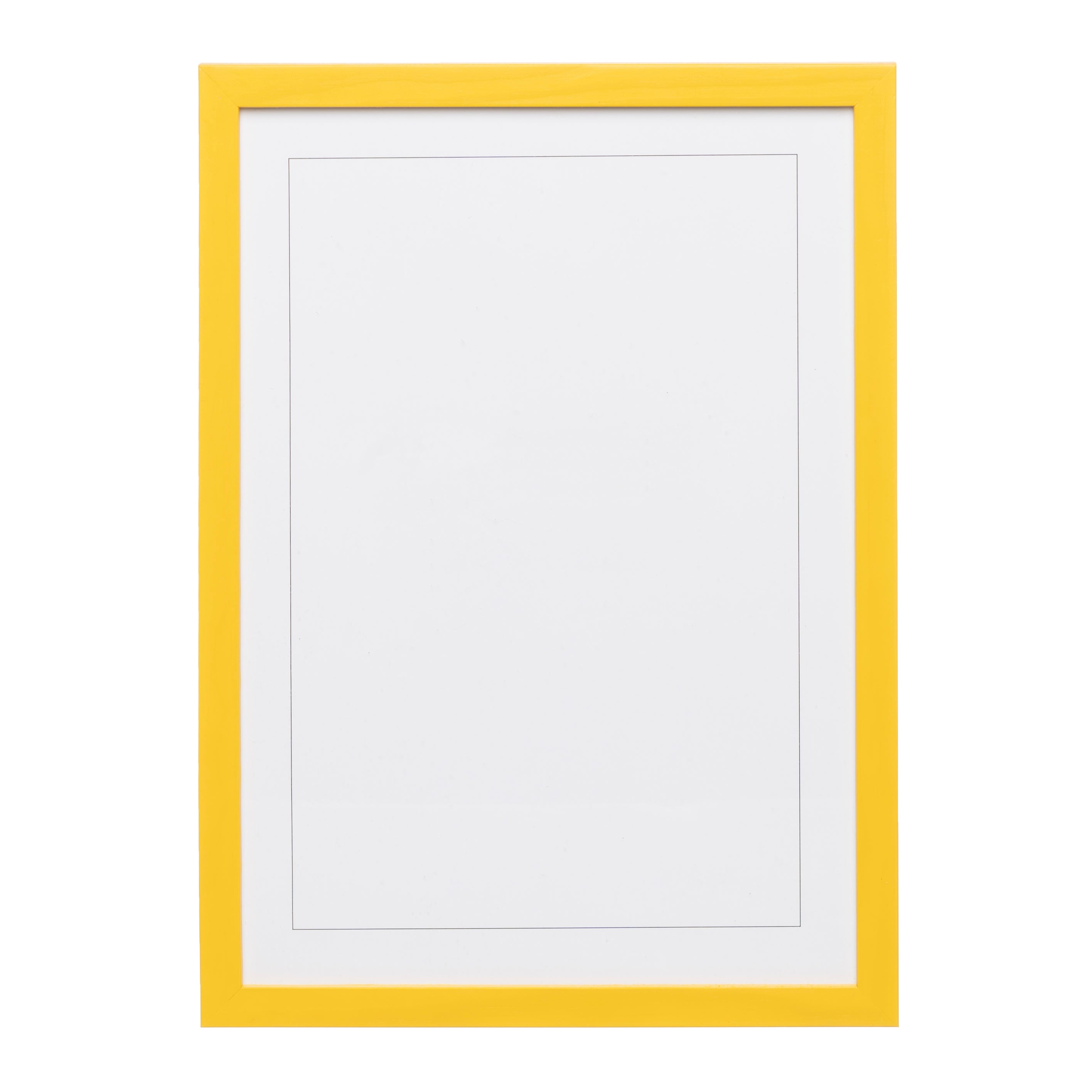 Naples Yellow Wood Picture Frame A4