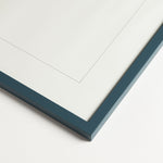 Petrol Blue Wood Picture Frame