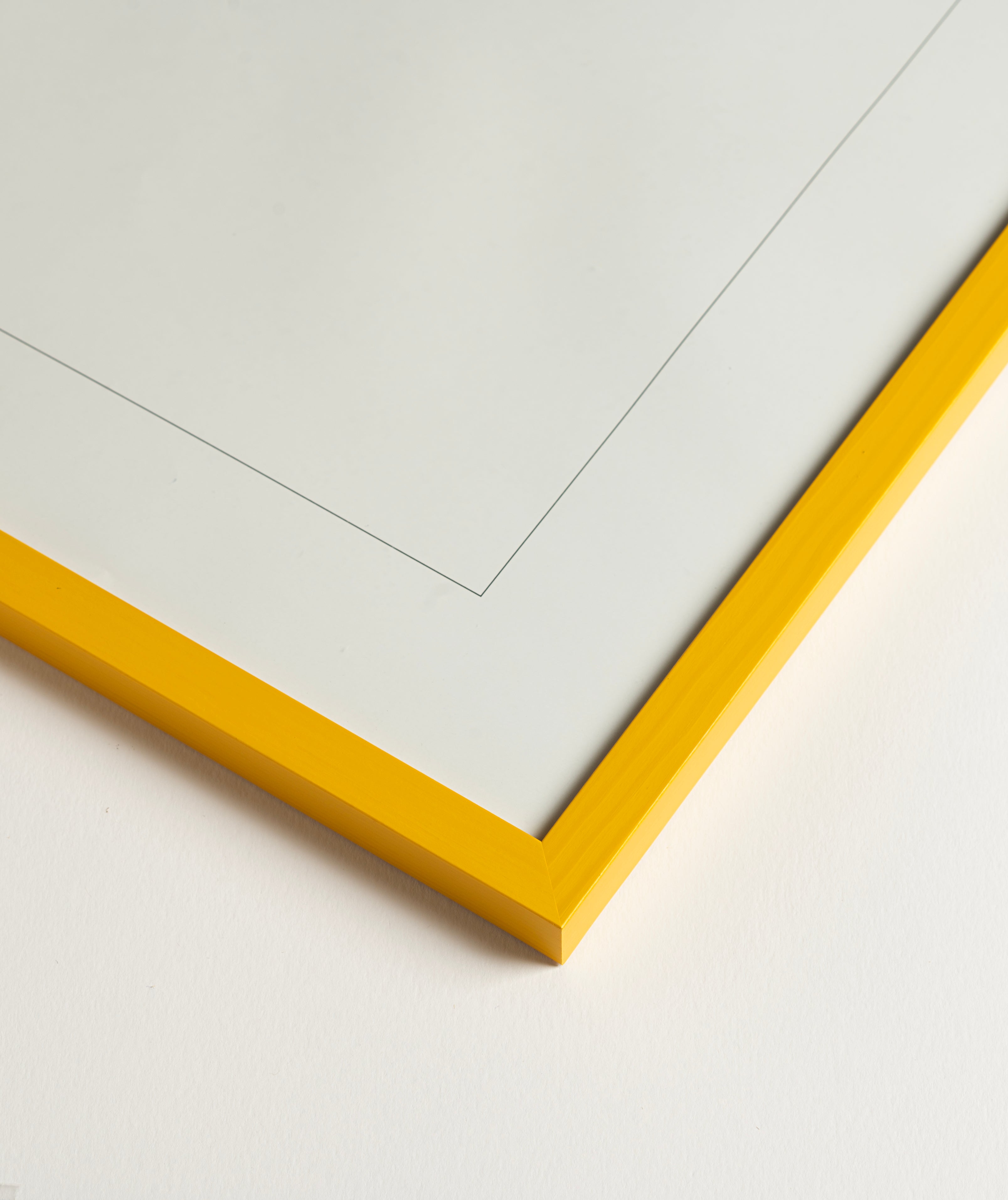 Naples Yellow Wood Picture Frame